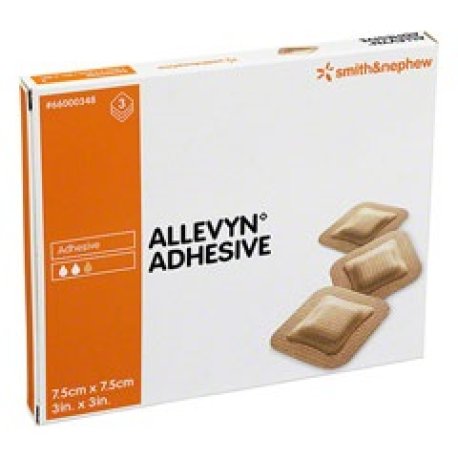 ALLEVYN ADHESIVE 7,5X7,5CM 3ME