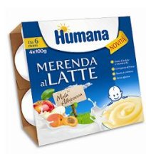 HUMANA MERENDA MELA ALB 4X100G