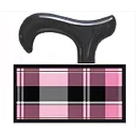 BASTONE DERBY TARTAN ROSA