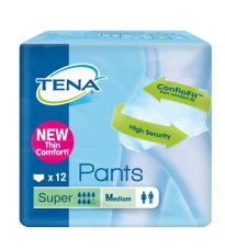 TENA PANTS SUPER M NEW 12PZ