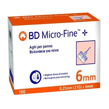 BD MICROFINE AGO G31 6MM 100PZ