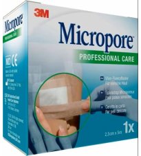 3M MICROPORE SURG T TA M5X25MM