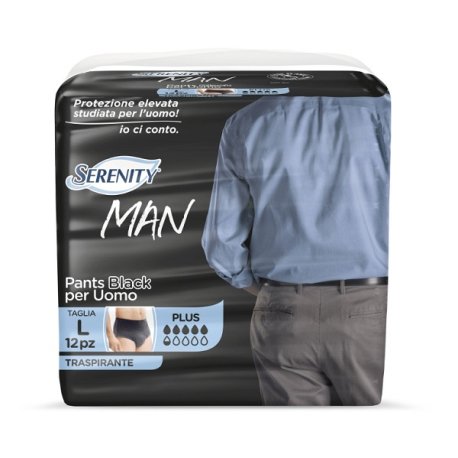 SERENITY MAN PANTS BLACK L 12P