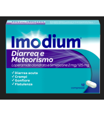 IMODIUM DIARREA E METEOR*12CPR