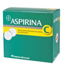 ASPIRINA C*40CPR EFF 400+240MG