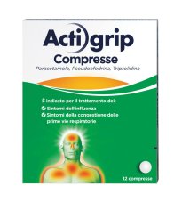 ACTIGRIP*12CPR 2,5+60+500MG