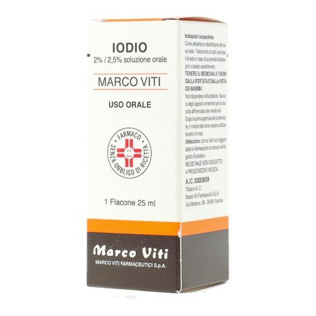 IODIO OS SOLUZ MV*25ML 2%+2,5%
