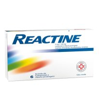 REACTINE*6CPR 5MG+120MG RP