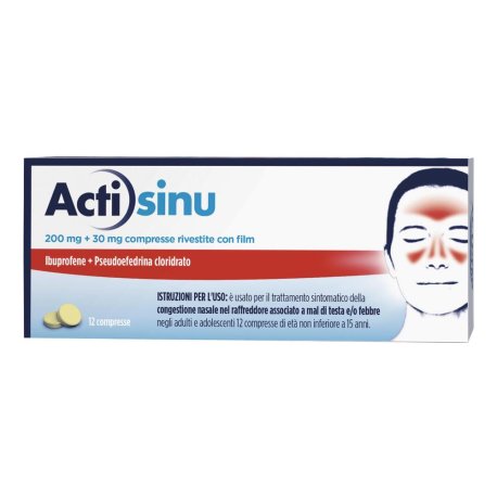 ACTISINU*12CPR 200MG+30MG