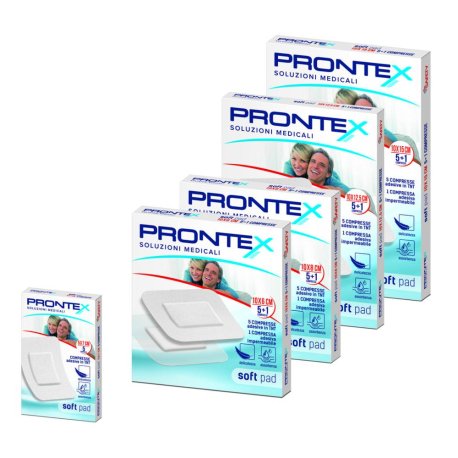 GARZA PRONTEX SOFT 10X15CM 6PZ