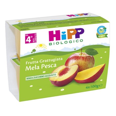 HIPP BIO FRU GRAT MEL/PE4X100G