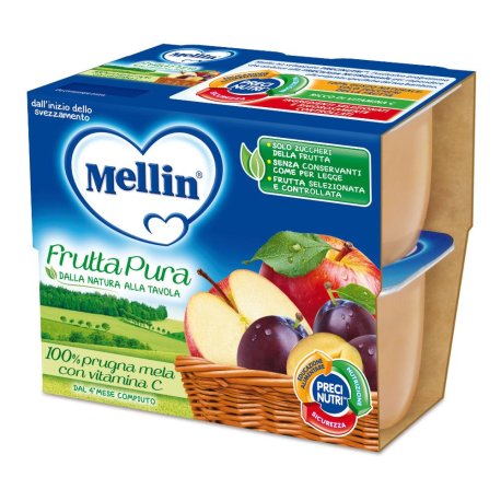 MELLIN FRUTTA PURA PR/ME4X100G