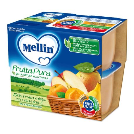 MELLIN FRUTTA PURA MIST 4X100G