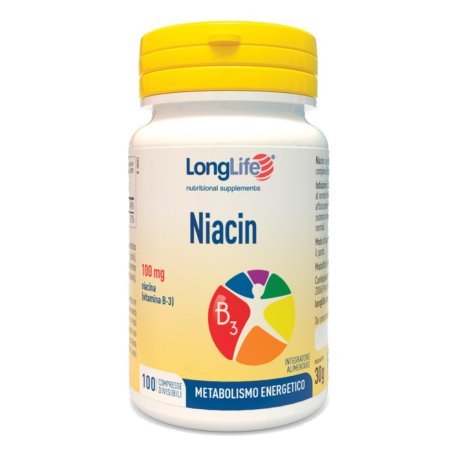 LONGLIFE NIACIN 100MG 100CPR