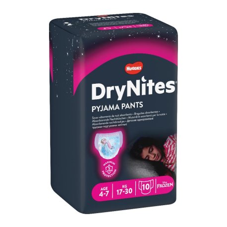 HUGGIES DRYNITES GIRL4/7AN 10P