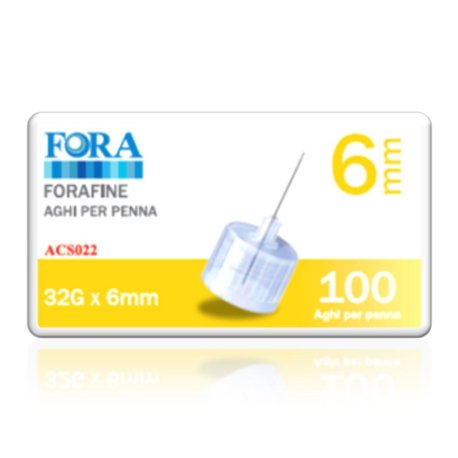 FORA FINE AGO G32 6MM 100PZ