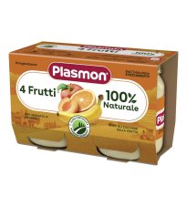 PLASMON OMOG 4 FRUTTI 2X104G