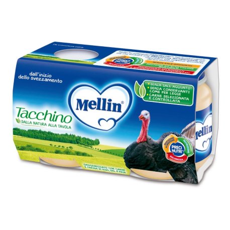 MELLIN OMOG TACCHINO 2X120G