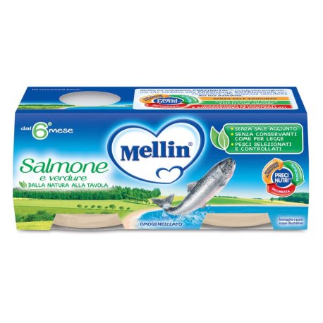 MELLIN OMOG SALMONE 2X80G