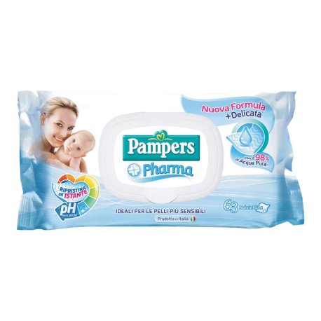 PAMPERS PHARMA SALV SENS 63PZ