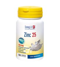 LONGLIFE ZINC 25MG 100CPR