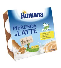 HUMANA MERENDA BISCOTTO GUSTO LATTE 4X100G