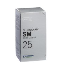 GLUCOCARD SM TEST STRIPS 25PZ