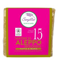 SAPONE ALEPPO 15% CUBO 200G