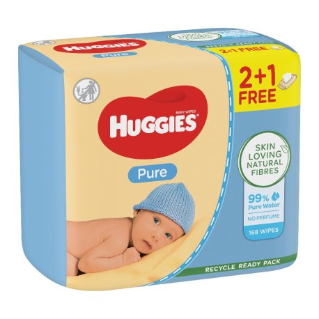 HUGGIES SALVIETTE PURE TRIPLO