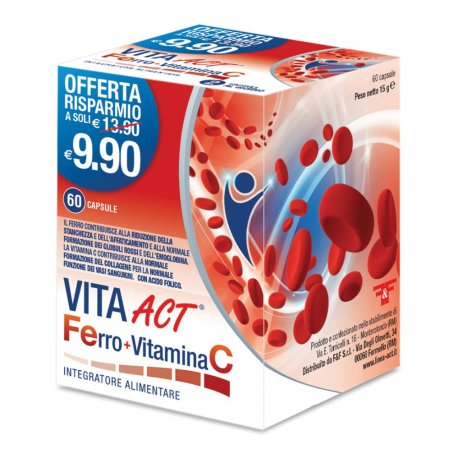 FERRO+VITAMINA C ACT 60CPS