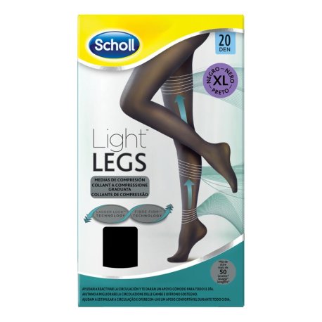 SCHOLL LIGHTLEGS20 DEN XL NERO