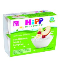 HIPP BIO MER LATTE/BAN/L4X100G