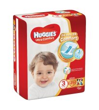 HUGGIES ULTRA COMFORT BAS3 21P