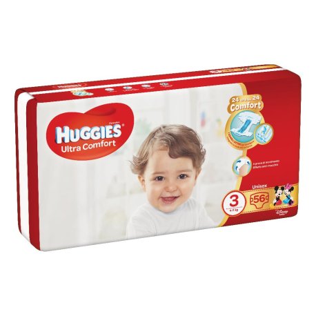 HUGGIES ULTRA COMFORT GR 3 56P