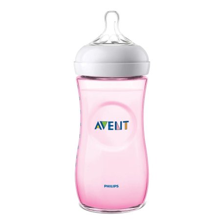 AVENT BIB NAT PP ROSA 330ML