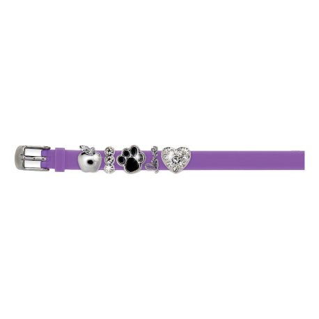 BRACCIALETTO LILAC SIL C/CHARM