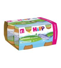 HIPP OMOG SALMONE/VERD 4X80G