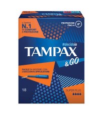 TAMPAX &GO SUPER PLUS 18PZ