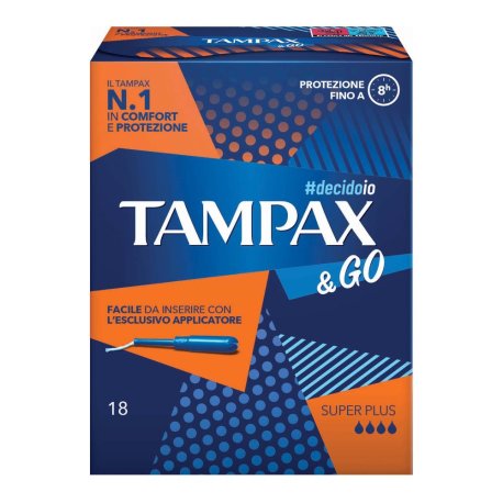 TAMPAX &GO SUPER PLUS 18PZ