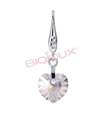 BJT989 ORECCHINI CRYSTAL HEART