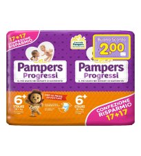 PAMPERS PROGRESSI XL 34PZ