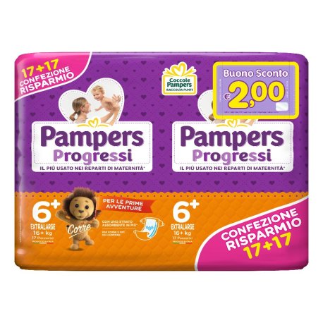 PAMPERS PROGRESSI XL 34PZ