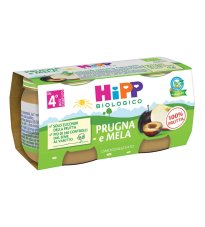 HIPP BIO OMOG PRUGNA/MELA2X80G