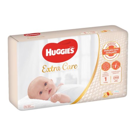 HUGGIES EXTRA CARE GR 1 40PZ