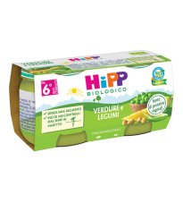 HIPP BIO OMOG VERD/LEGUMI2X80G