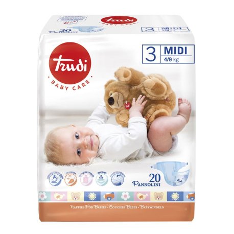 TRUDI BABY PANNOLINI BB MIDI 4 9KG