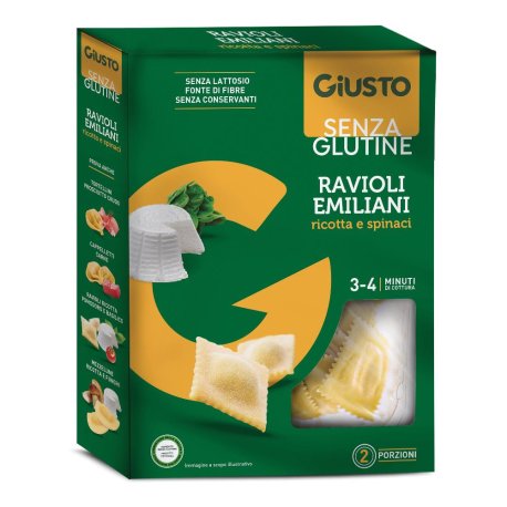 GIUSTO S/G RAVIOLI RICOTTA/SPI