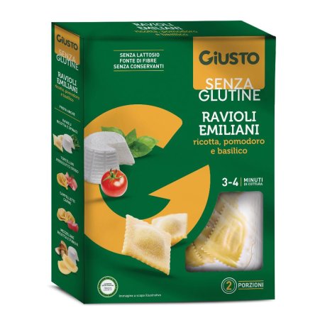 GIUSTO S/G RAVIOLI PO/RI/B250G