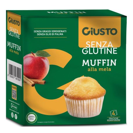 GIUSTO S/G MUFFIN MELA 4PZ 50G