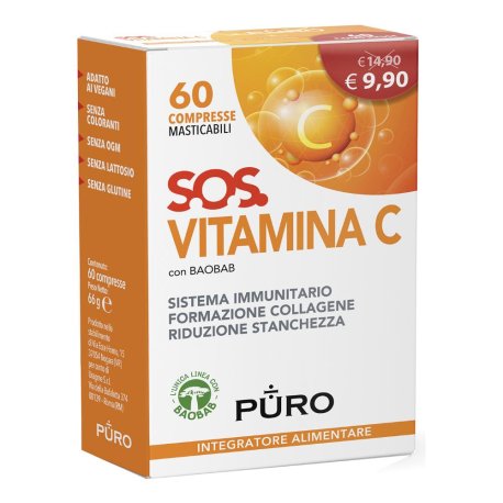 PURO SOS VITAMINA C 60CPR MAST